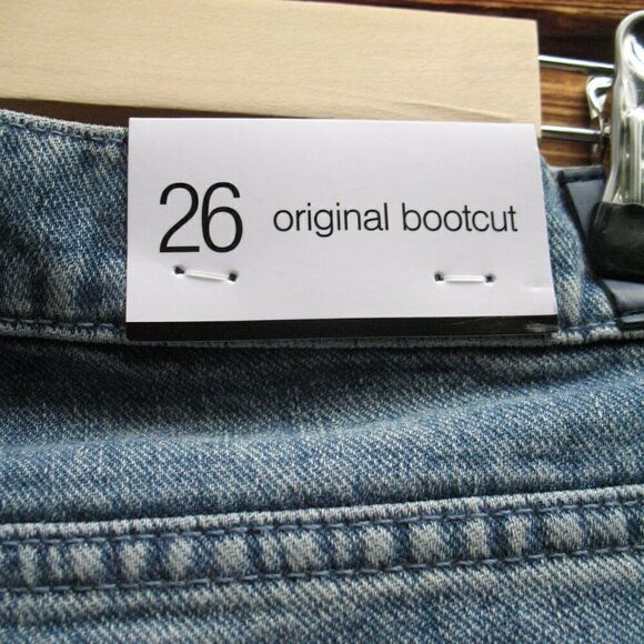 NWT 7 For All Mankind Original Boot Cut Low Rise Embellished Jeans 26 X 33.5 - Picture 12 of 12